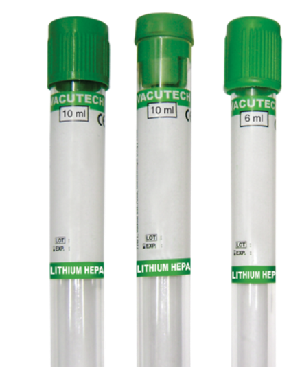 أنابيب هيبارين ليثيوم