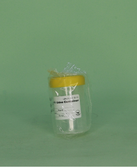 Urine Container Yellow Sterile